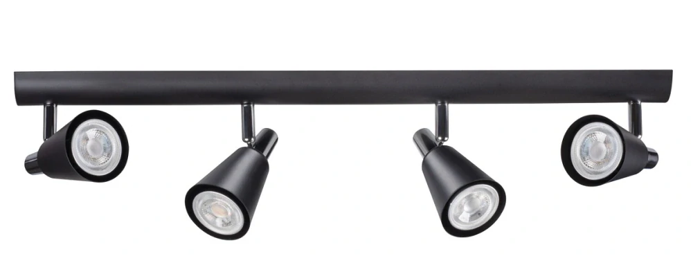 Kanlux 33097 SEMPRA - Stropní bodové svítidlo v černé barvě, 4 x GU10