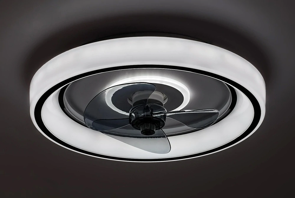 RABALUX 71009 HORACIO - Stropní LED ventilátor v černé barvě s dálkovým ovladačem, LED 67W, 3000-6000K, Ø 47cm