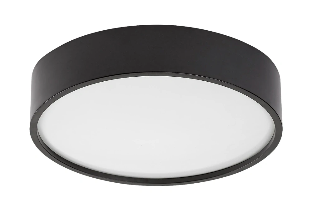 Rabalux 75011 LARCIA - LED černé stropní svítidlo s čidlem, Ø 28,5cm, 19W, 4000K, IP44