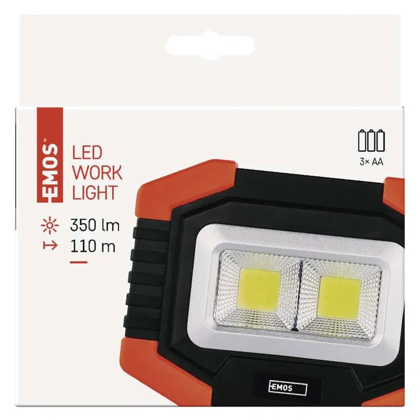Emos P4112 COB LED - LED přenosná svítidla na 3x AA baterii, 350lm, IP20