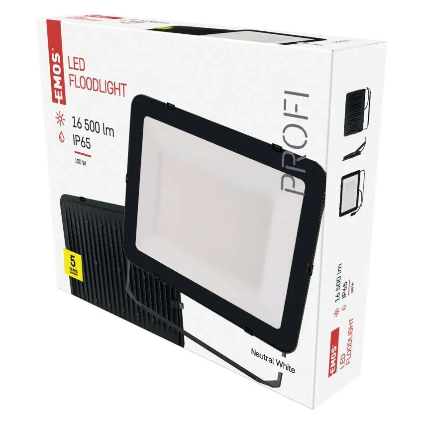 Emos ZS2662 INOVO - LED venkovní reflektor v antracitové barvě, 150W, 16500lm, 4000K, IP65