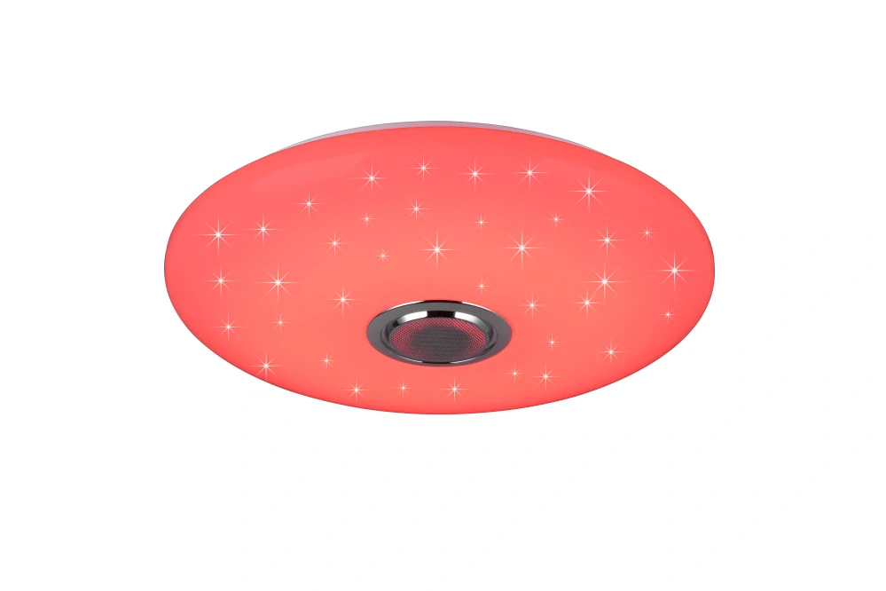 Trio Leuchten R69031901 MUSICA - Stropní LED RGB svítidlo s bluetooth reproduktorem a dálkovým ovladačem, LED 33W, 2700 - 6500K, Ø 58cm