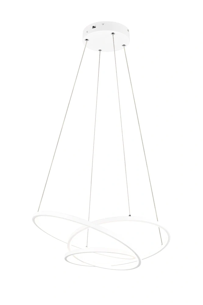 Trio Leuchten 349110131 DARVIN - Závěsný bílý LED lustr s možností přepínání barvy světla, 2300+3000+4000K, LED 34W, 64 x 49cm