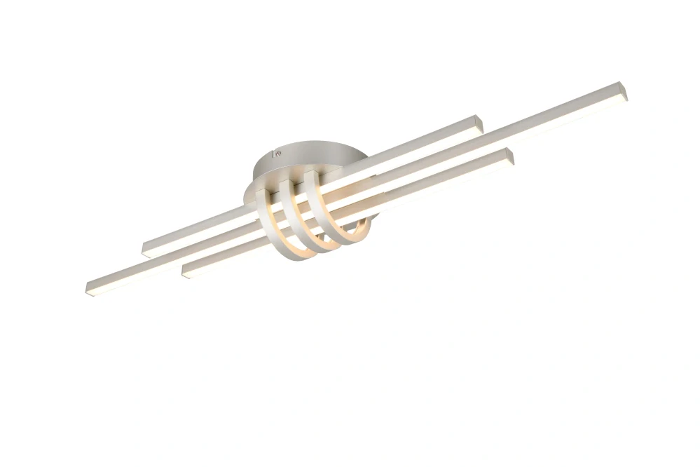 Trio Leuchten R67873107 CINTO - Stropní lustr stmívatelný klasickým vypínačem v matném niklu, LED 20W, 3000K, 81 x 18cm