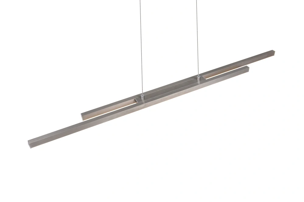 Trio Leuchten R37882107 ODIO - Závěsný lineární lustr v matném niklu, 22W, 3000K, 110cm