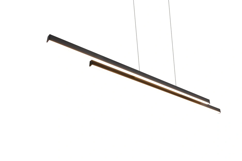 Trio Leuchten R37882132 ODIO - Závěsný lineární lustr v černé barvě, 22W, 3000K, 110cm