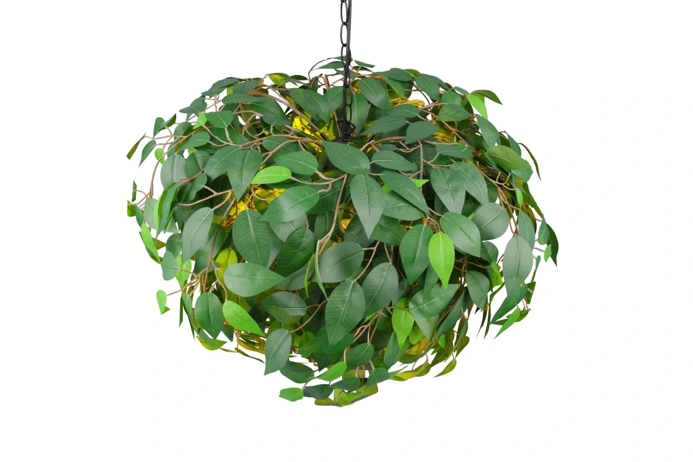 Trio Leuchten R10464015 LEAVY - Moderní závěsný lustr s lístečky Ø 70cm, 4 x E14