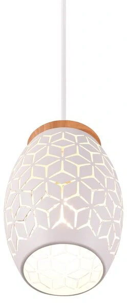 Trio Leuchten R31573031 BIDAR - Závěsné svítidlo nad jídelní stůl v bílé barvě, 3 x E27, 71cm šířka