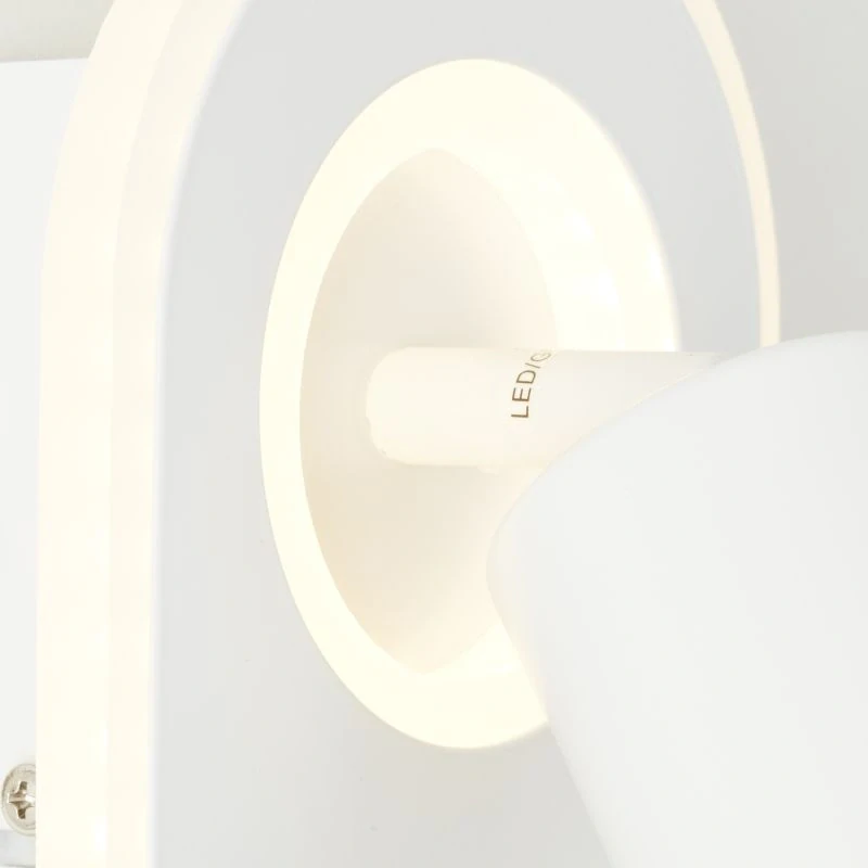 Brilliant G99556/05 KIMON - Nástěnné bílé bodové svítidlo se dvěma vypínači, LED 9,5W, 3000K