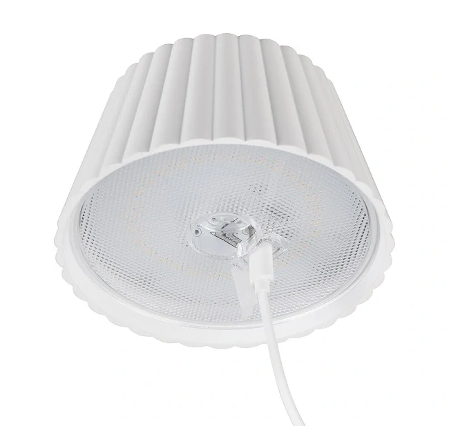 Trio Leuchten R47706131 SUAREZ - Venkovní přenosná stmívatelná nabíjecí stojací lampa v bílé barvě, IP44, LED 1,5W, 3000K, 123cm