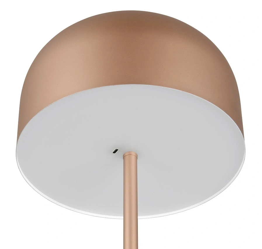 Trio Leuchten R49151165 JEFF - Stmívatelná nabíjecí přenosná stojací lampa v metalické kávové barvě, LED 2,5W, 3000K, 147cm