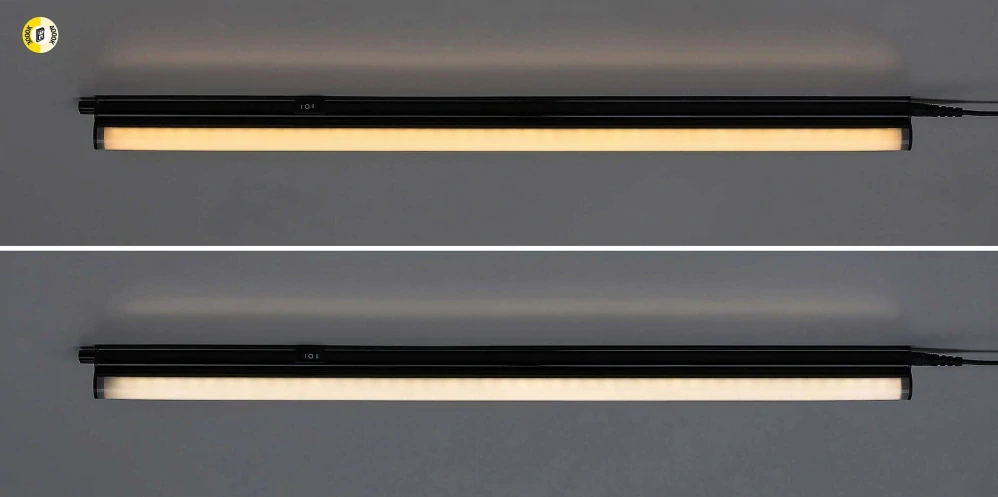 Rabalux 78015 BAREG - Kuchyňské podlinkové svtítidlo s vypínačem v černé barvě, LED 16W, 1400lm, 3000/4000K, 119cm