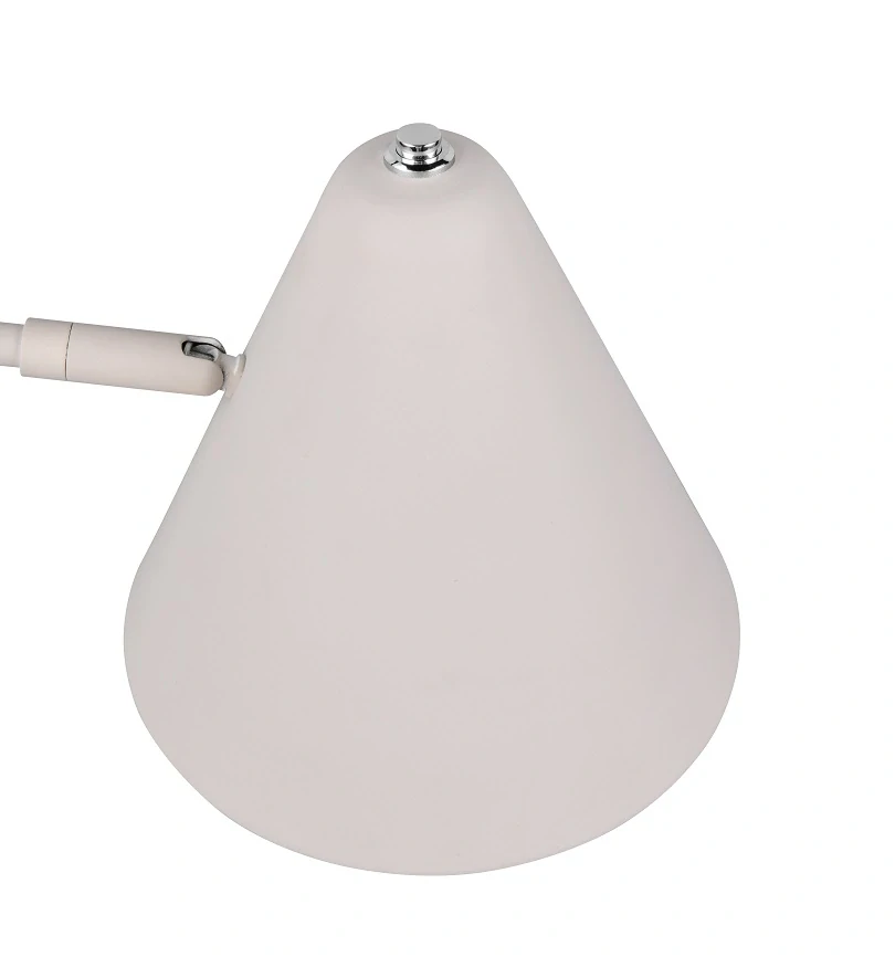 Trio Leuchten 463900176 COSIMA - Stojací čtecí lampa s natáčecím stínidlem v teplé šedé barvě, 1 x E14