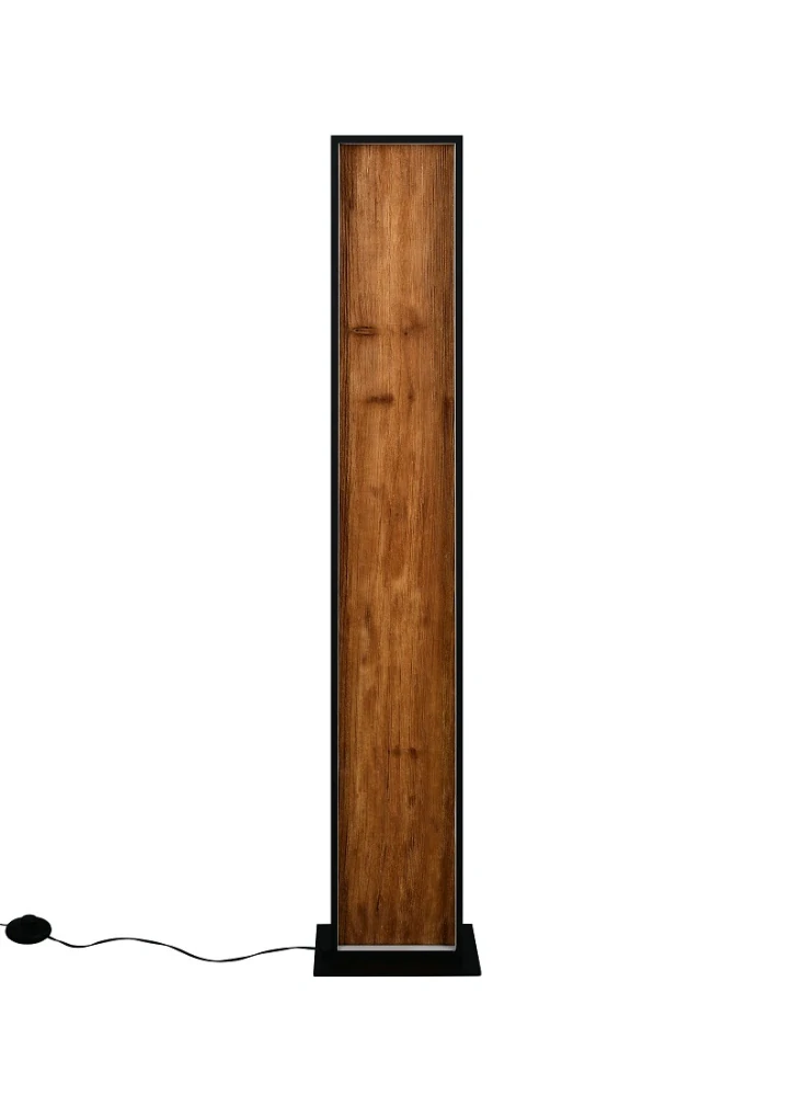 Trio Leuchten 455510130 KALEA - Stmívatelná LED dřevěná stojací lampa, 35W, 3000K, výška 120cm
