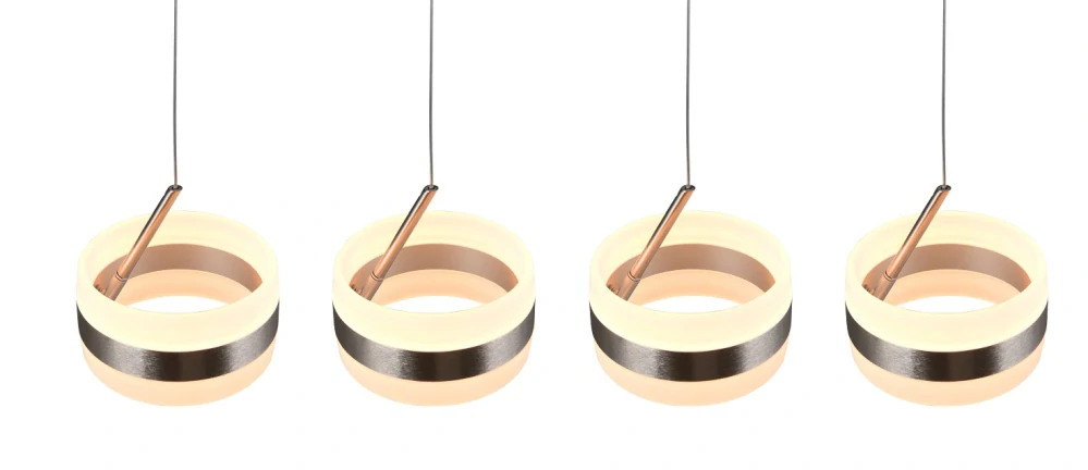 Trio Leuchten 331410407 DIOS - LED závěsný lustr stmívatelný běžným vypínačem nad jídelní stůl, LED 32W, 2300 + 3000 + 4000K, 85cm