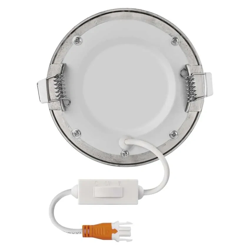 EMOS ZD1223 NEXXO - Podhledový stříbrný LED panel, 7W, 480lm, 3000 + 3500 + 4000K, IP40/IP20, Ø 12cm