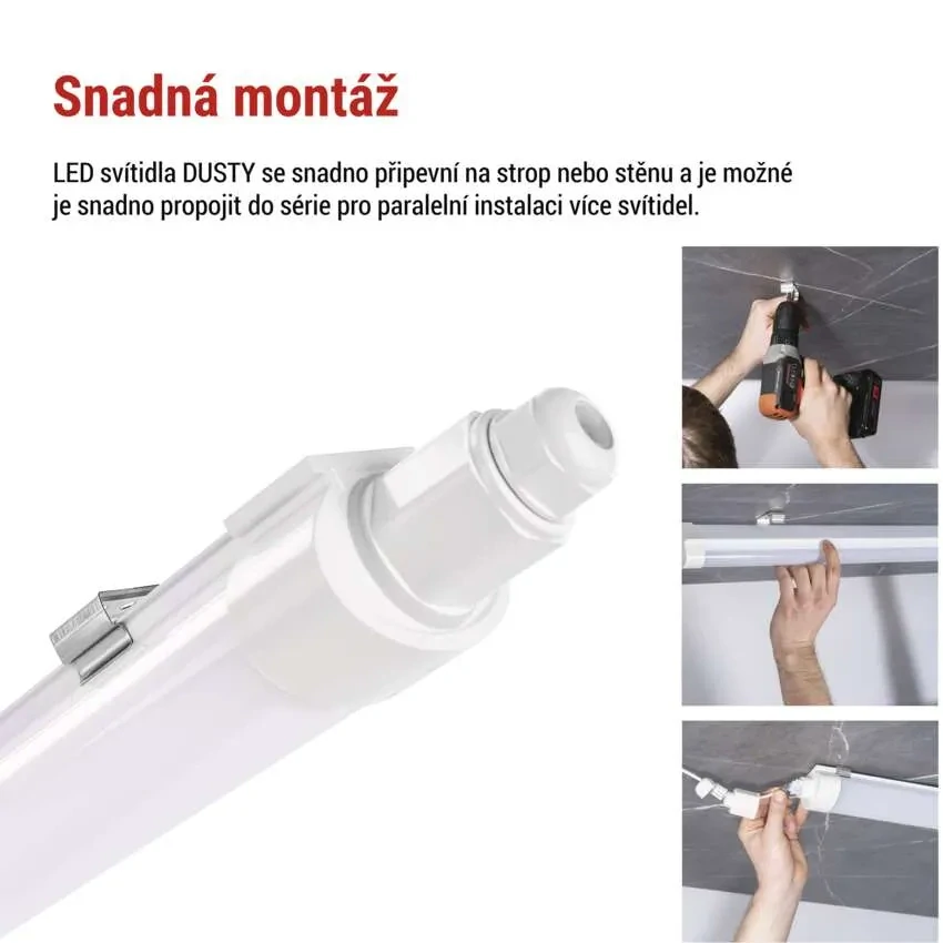  EMOS ZT3021 DUSTY - LED prachotěsné svítidlo 18W, 2340lm, 60cm, 4000K, IP65