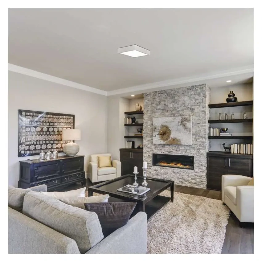 EMOS ZM6143 NEXXO - Přisazený stropní LED panel v bílé barvě, 21W, 1900lm, 3000 + 3500 + 4000K,  IP40/IP20, 22,5 x 22,5cm