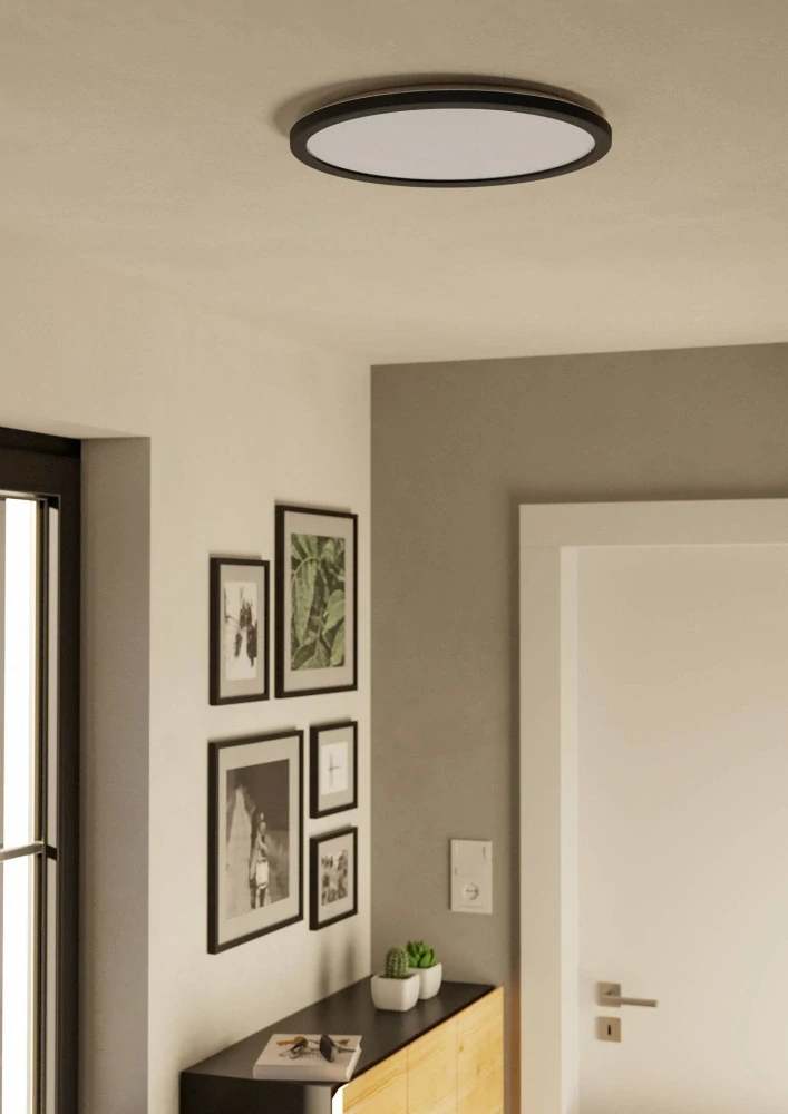 Eglo ZIGBEE 901464 ROVITO-Z - Stropní LED kulaté RGB svítidlo ovládané ovladačem, nebo z mobilní aplikace, LED 18,5W, Ø 39cm, IP44