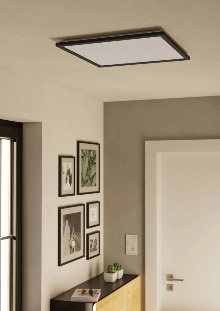 Eglo ZIGBEE 901468 ROVITO-Z - Stropní LED čtvercové RGB svítidlo ovládané ovladačem, nebo z mobilní aplikace, LED 17W, 50 x 50cm, IP44