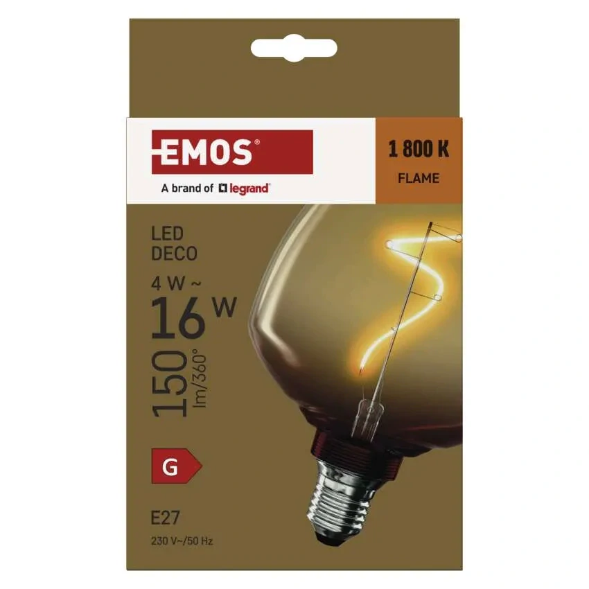 Emos Z59G01 DECO VINTAGE BULB - Retro LED dekorativní žárovka S123, 4W, 1800K