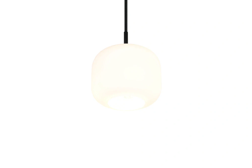 Trio Leuchten R36861001 SIGNE - Závěsný kuchyňský lustr se skleněným mléčným stínidlem, 1 x E14, Ø 15cm