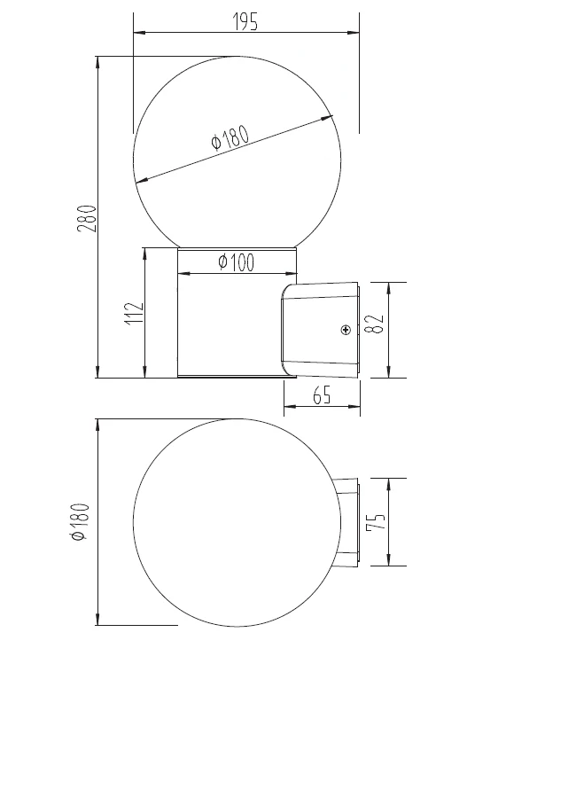 Trio Leuchten 269860142 MURES - Nástěnné venkovní svítidlo v antracitové barvě, 1 x E27, IP44