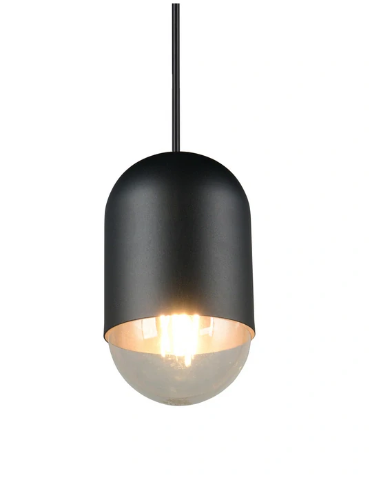 Trio Leuchten R36311032 NARA - Závěsné černé kuchyňské svítidlo, 1 x E27