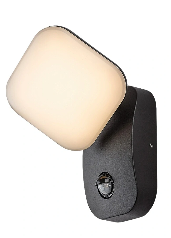 Rabalux 77058 ODIEL - LED senzorové venkovní černé nástěnné svítidlo, LED 12W, 3000K, IP44