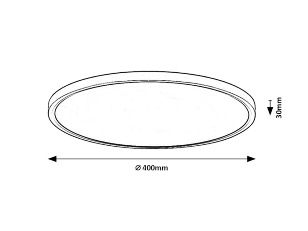 Rabalux 75083 Lautrec - Stropní LED venkovní svítidlo v hnědé barvě, LED 24W, 2030lm, 3000 - 4000 - 6500K, IP44, 40cm