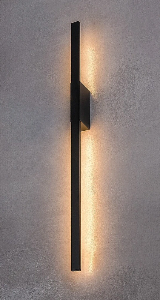 Rabalux 77125 KELEBIA - LED nástěnné nepřímé svítidlo v černé barvě, LED 12W, 3000K, 80cm