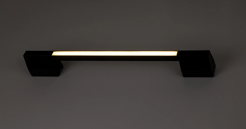 Rabalux 77052 ZILINA - LED nástěnné nepřímé svítidlo v černé barvě, LED 8W, 3000K, IP54, 59,5cm