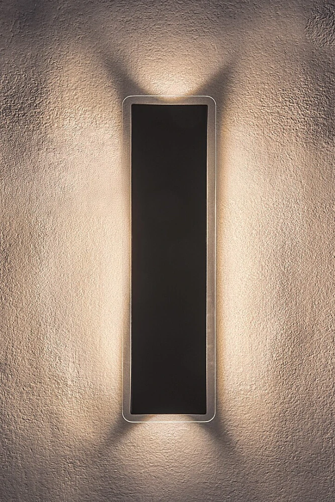 Rabalux 77077 PEMBA - LED nástěnné nepřímé svítidlo v černé barvě, LED 18W, 3000K, IP54