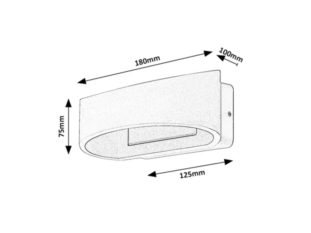 Rabalux 77180 GERLA - LED nástěnné svítidlo v hnědé barvě, LED 9W, 3000K, IP54