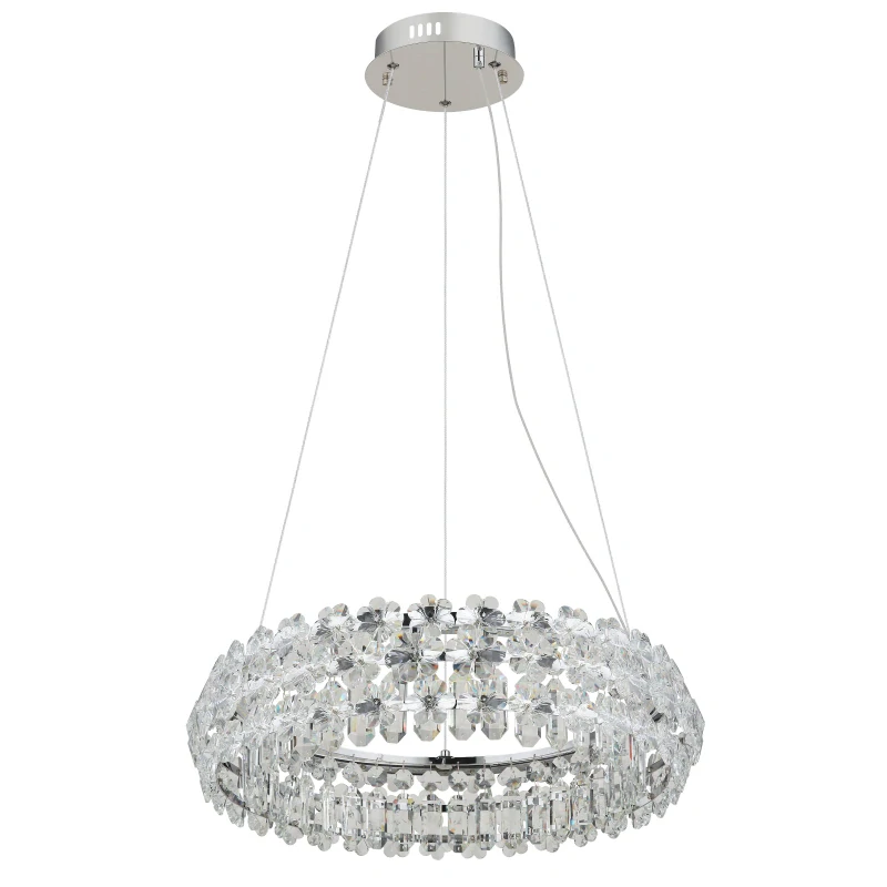 Globo 64140H DIANN - Moderní křišťálový LED lustr nad jídelní stůl, 50W, Ø 60cm