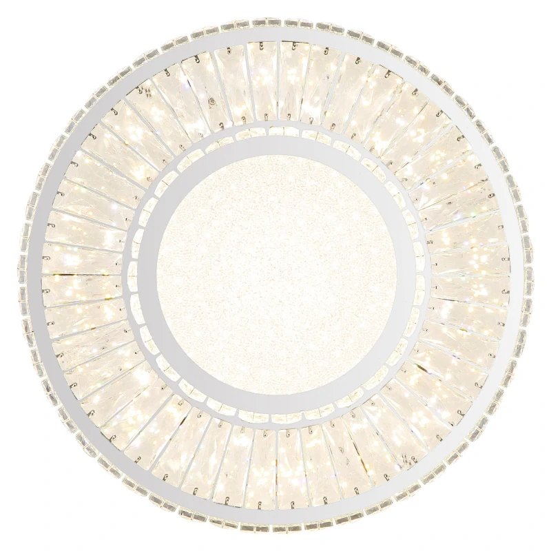 Globo 67162-50D MUCKY - Křišťálový přisazený lustr stmívatelný ovladačem, LED 50W, 2700–6000K, Ø 50cm
