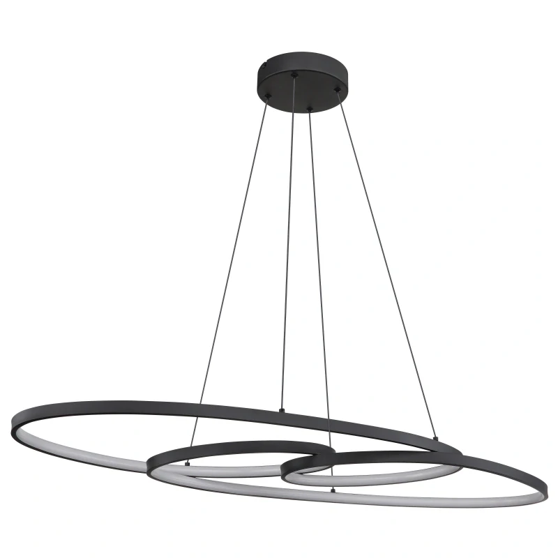 Globo 67177-40 SPIRA - Závěsné svítidlo v matné černé barvě, 39W, 2700/4000/6500K, 100 x 36cm