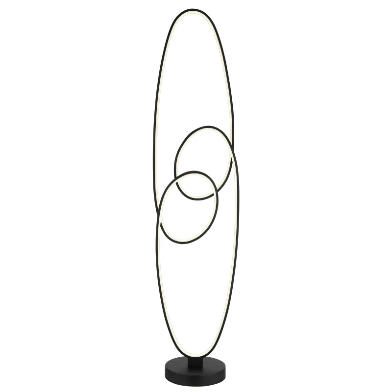 Globo 67177-36S SPIRA - Stojací LED lampa v matné černé barvě, 39W, 2700/4000/6500K, 122cm