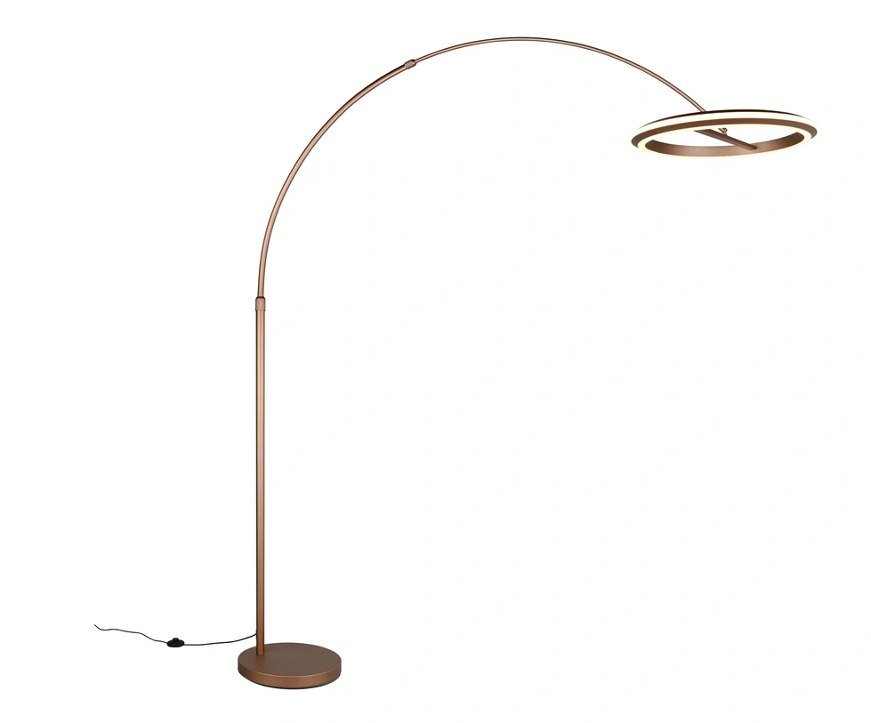 Trio Leuchten 442410165 AMADOR - Stmívatelná LED stojací oblouková lampa se změnou barvy světla, LED 21W, 2300+3000+4000K, 205cm