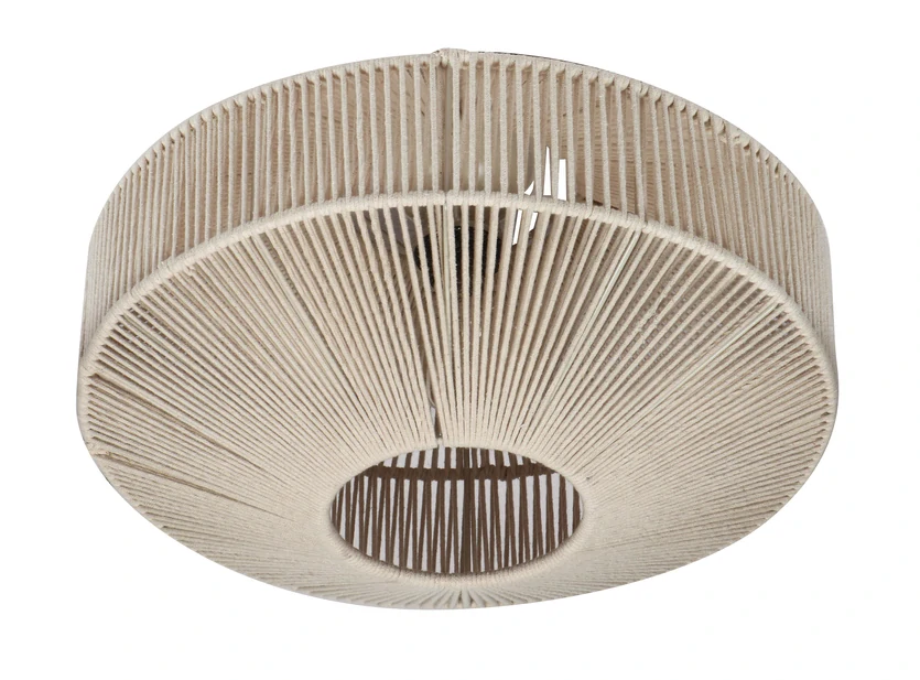 Trio Leuchten 664700144 SVEA - Stropní lustr se stínidlem z bavlny, 1 x E27, Ø 46cm