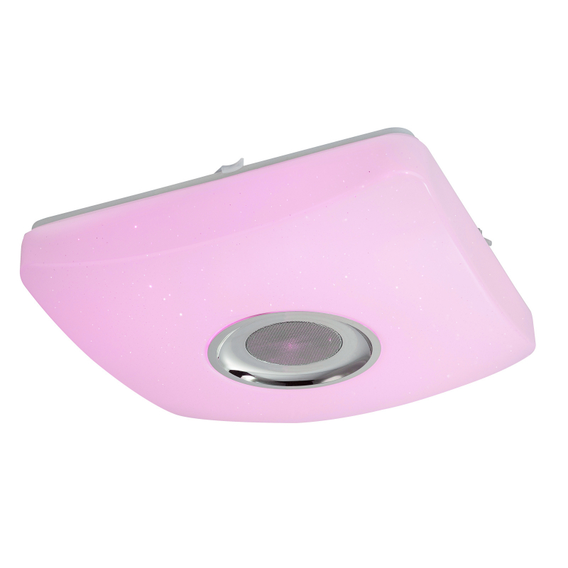 Globo 41349-18 AYLEEN - RGB svítidlo s 5W reproduktorem + dálkový ovladač, LED 18W 37 x 37cm