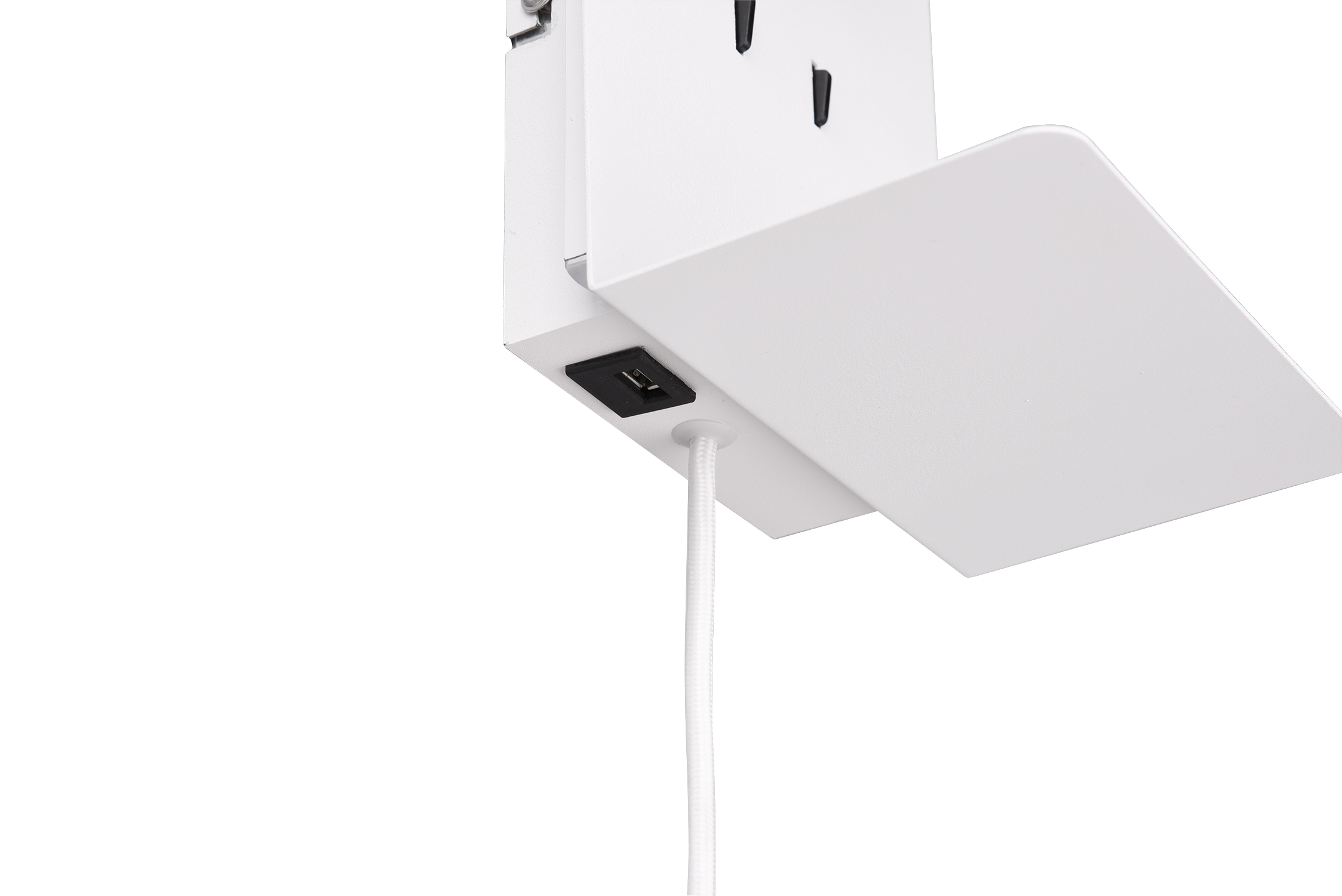 Trio Leuchten 222570231 ELEMENT - Nástěné LED svítidlo na zeď k posteli se čtecí bodovkou a USB nabíječkou, 3000K