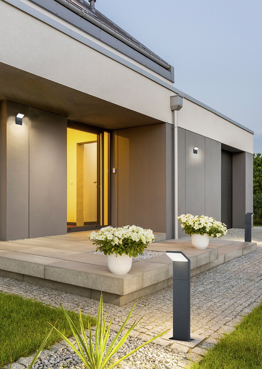 Trio Leuchten 421169142 PEARL - LED venkovní stojací svítidlo s čidlem IP54, LED 9W, 3000K, 100cm