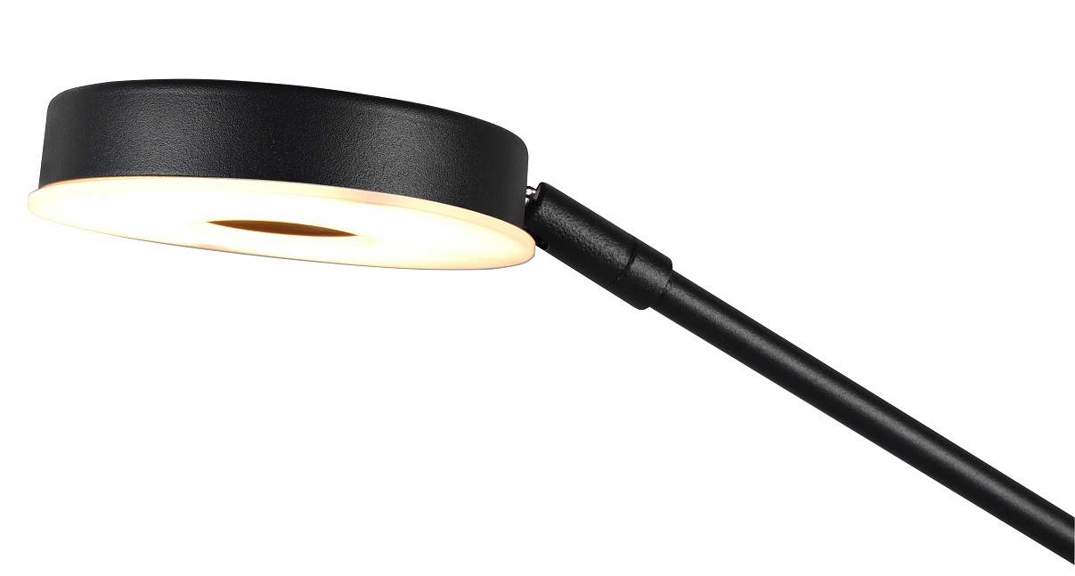 Trio Leuchten 424210332 BARRIE - Černá stmívatelná lampa s možnosti změny barvy světla 2700 + 4000K, výška 181cm 