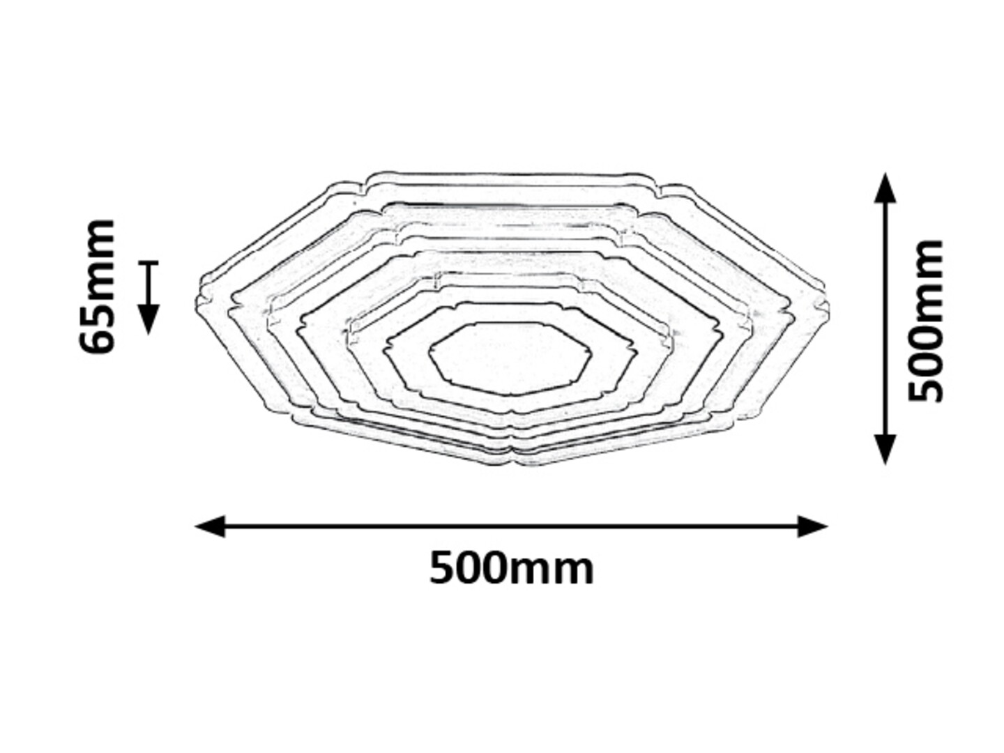 Rabalux 3100 TANELI - LED stropní svítidlo stmívatelné s dálkovým ovladačem 41W, 3000-6500K