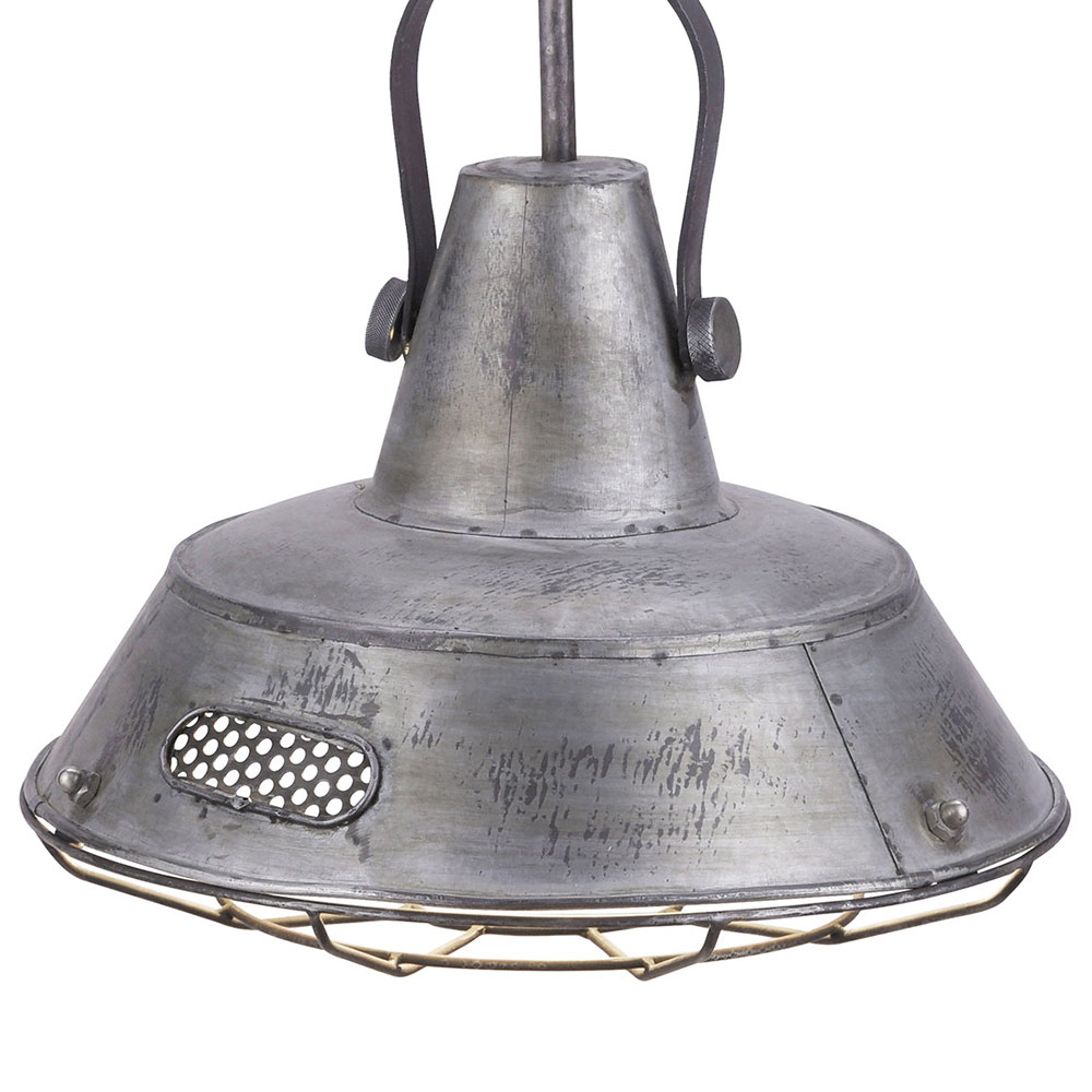 Leuchten Direkt 11496-77 SAMIA- Industriální kovový lustr 1 x E27, Ø 38cm