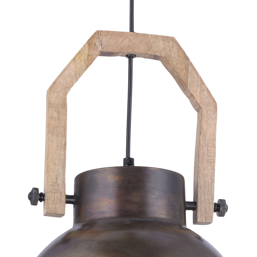 Leuchten Direkt 11986-18 SAMIA- Industriální kovový lustr 1 x E27, Ø 32,5cm