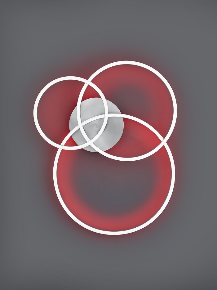 Trio Leuchten 670810607 WINONA - LED stropní svítidlo s dálkovým ovladačem, LED 28W + RGB (do stropu ), 2700 - 6500K, 78 x 60cm