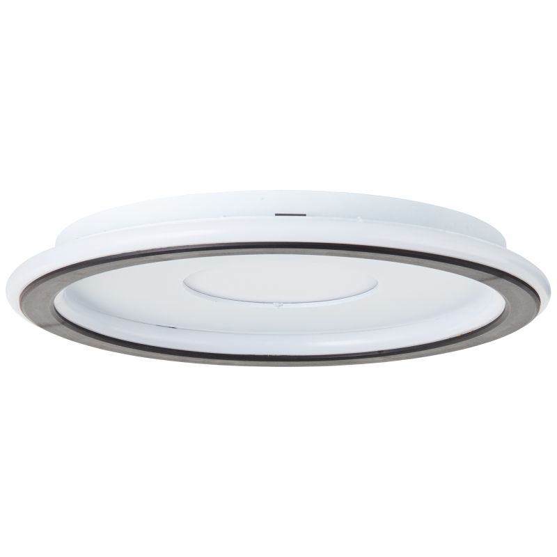 Brilliant G99702/76 VEGAS - LED kulaté stropní svítidlo v bílé a černé barvě, stmívatelný vypínačem LED 24W, 3000K, Ø 30cm