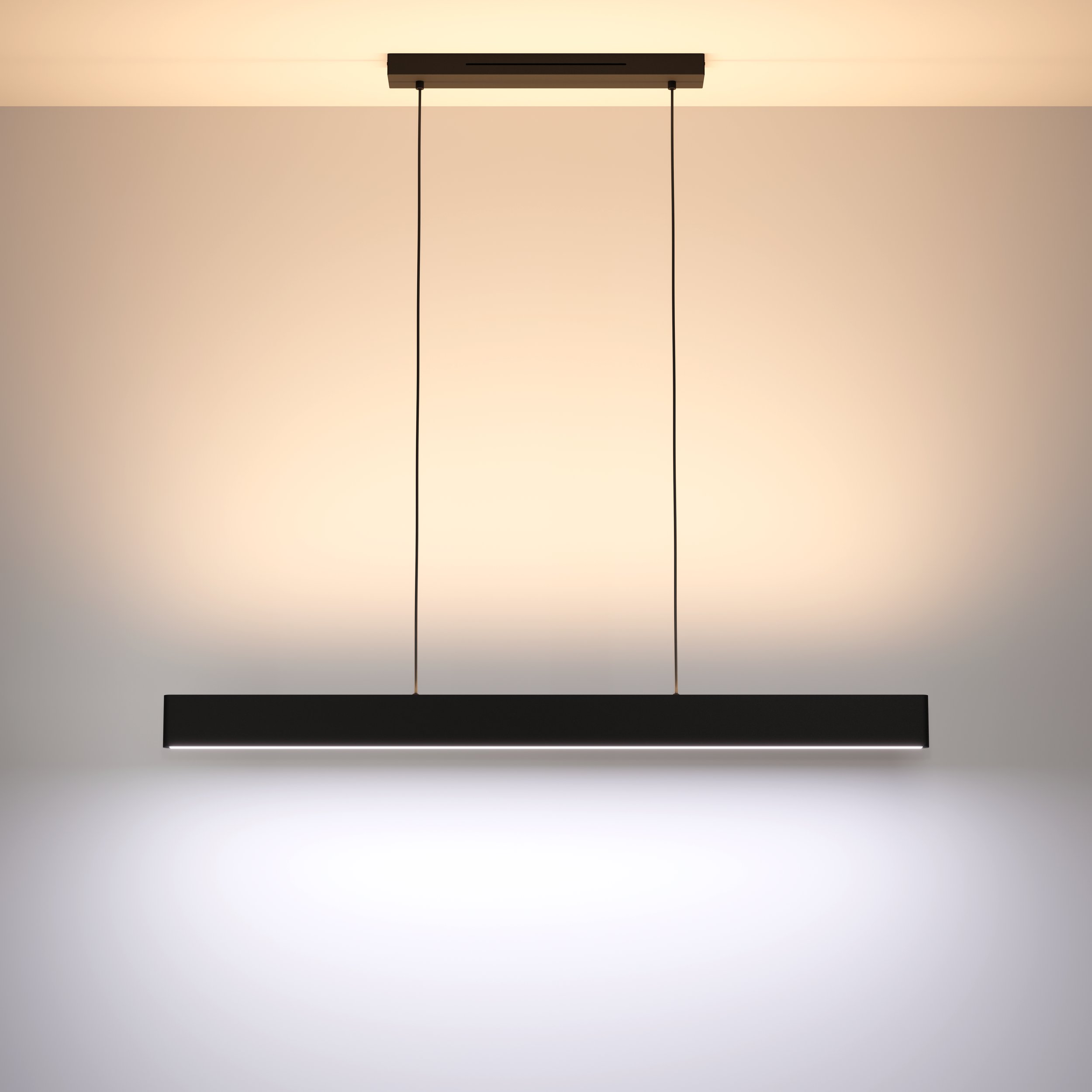 Eglo ZIGBEE 900878 ANDREAS-Z - Závěsné LED RGB svítidlo ovládané ovladačem, nebo z mobilní aplikace, LED 38W, 117cm
